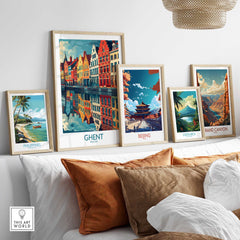 Ghent Wall Art Print - Belgium-This Art World