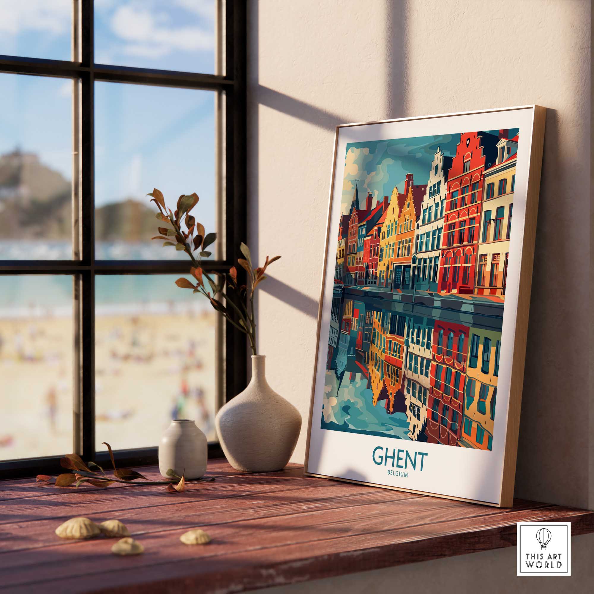 Ghent Wall Art Print - Belgium-This Art World