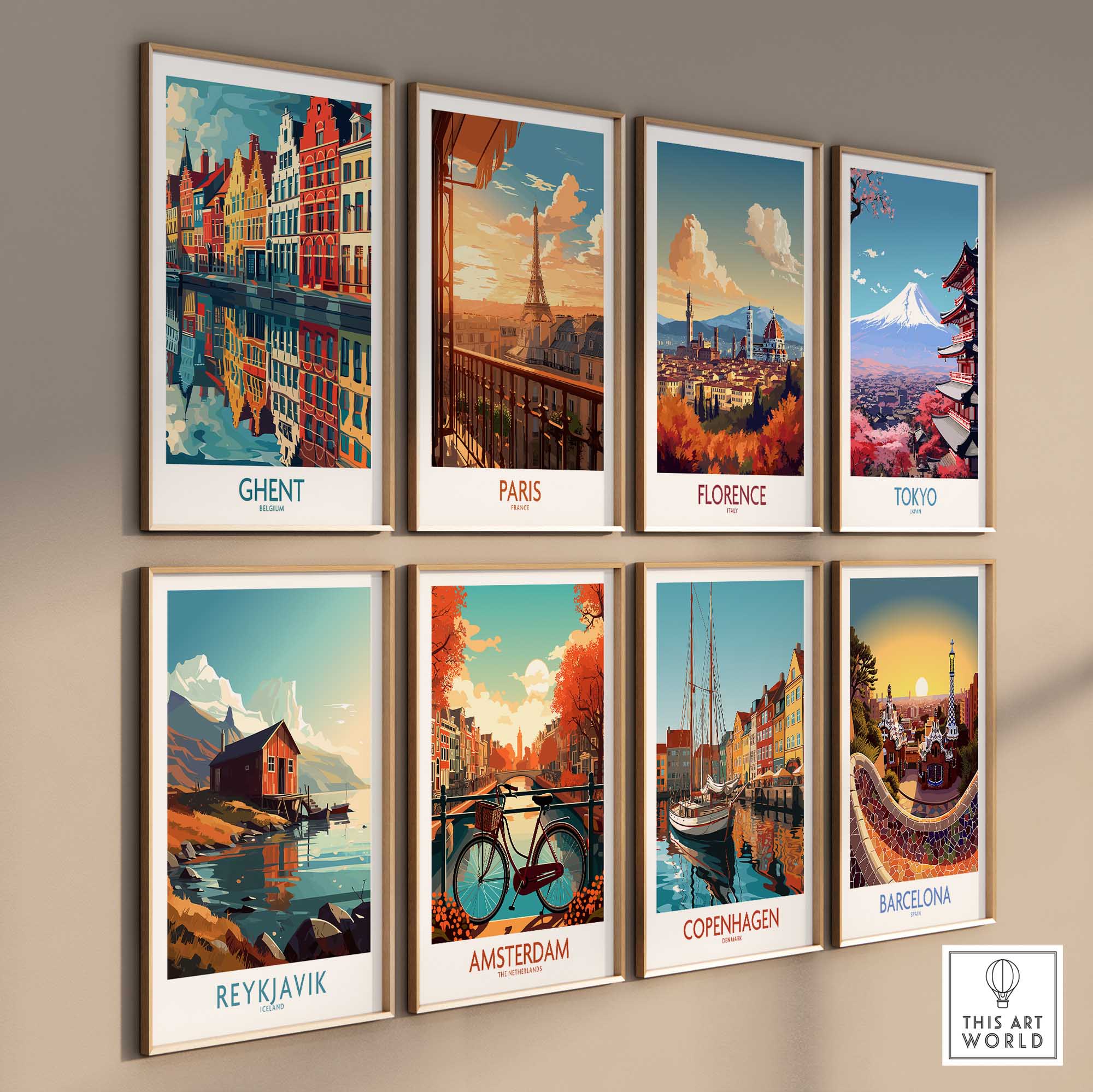 Ghent Wall Art Print - Belgium-This Art World