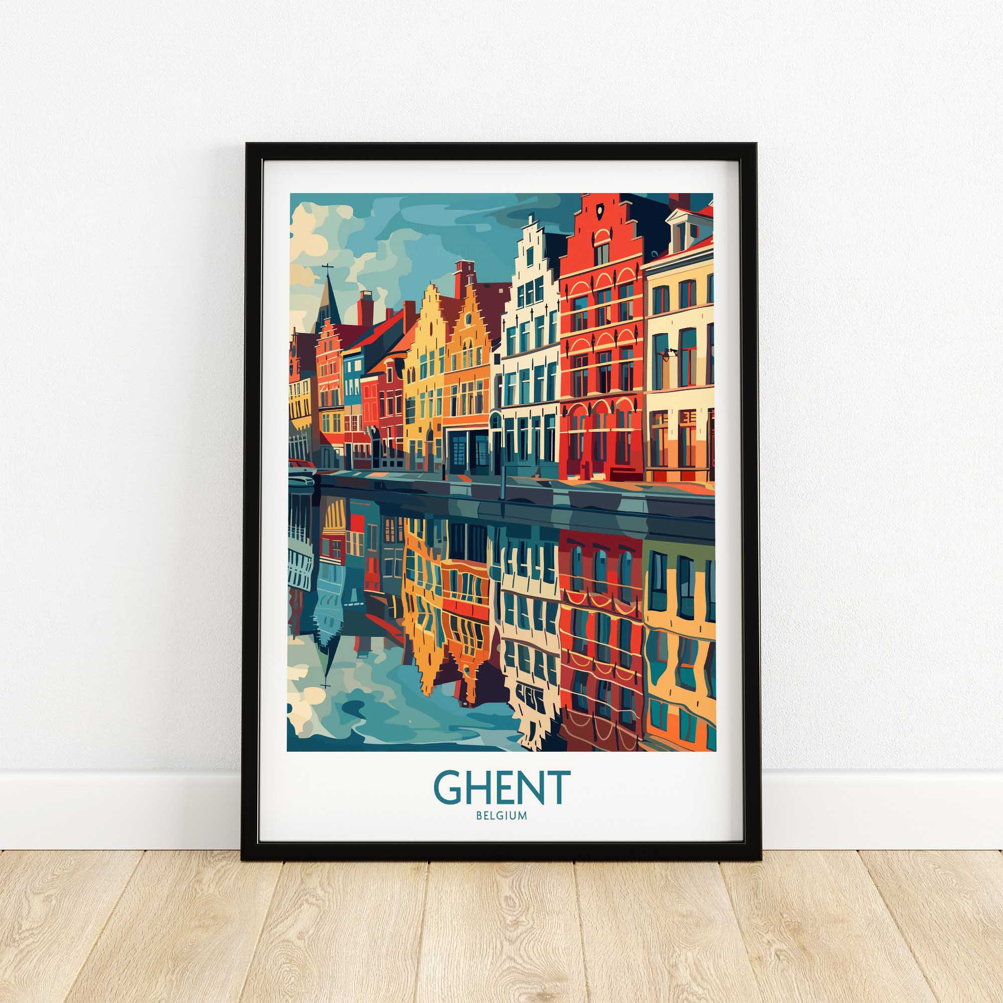 Ghent Wall Art Print - Belgium-This Art World