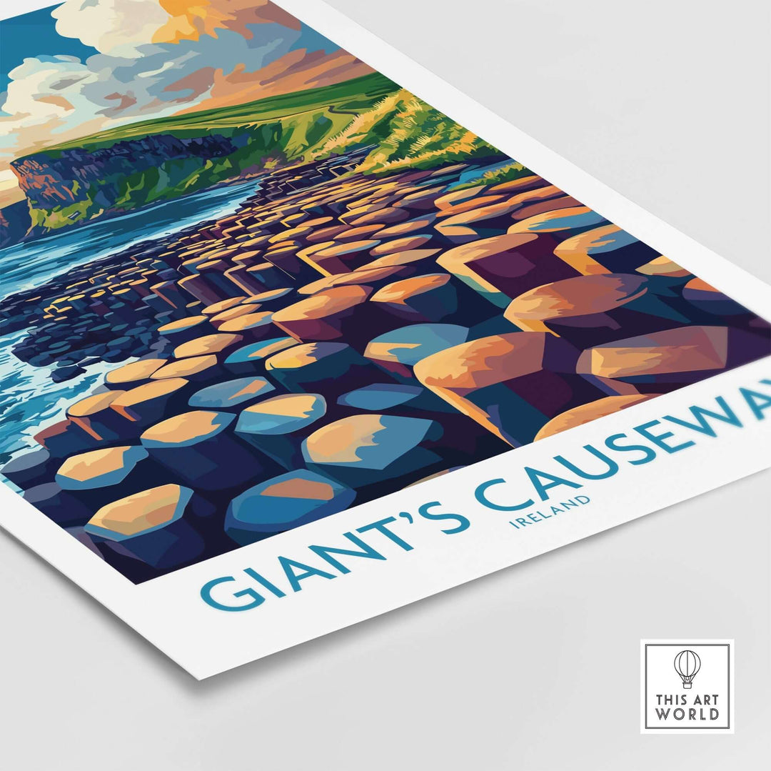 Giant's Causeway Travel Poster