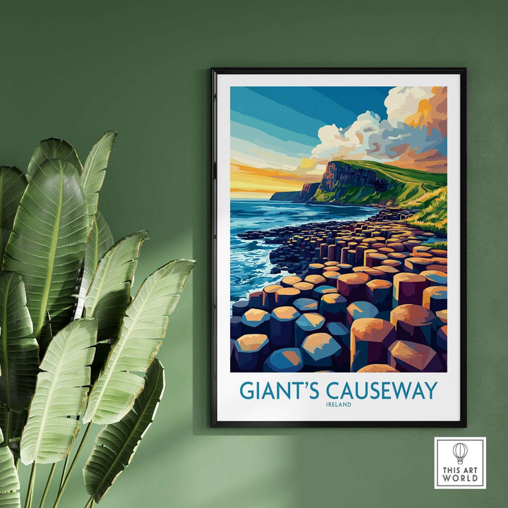 Giant's Causeway Travel Poster