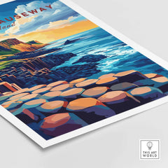 Giant's Causeway Wall Art showcasing the stunning geological formations and coastal scenery.