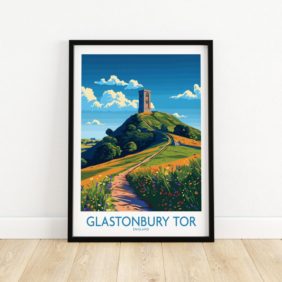 Glastonbury Tor Wall Art Print