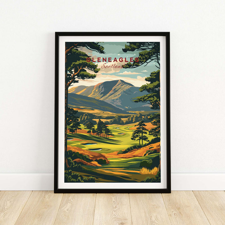Gleneagles Golf Print Scotland part of our best collection or travel posters and prints - ThisArtWorld