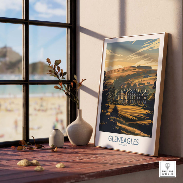 Gleneagles Scotland Golf Poster part of our best collection or travel posters and prints - ThisArtWorld