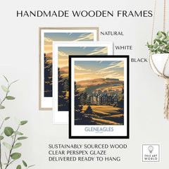 Gleneagles Scotland Golf Poster part of our best collection or travel posters and prints - ThisArtWorld