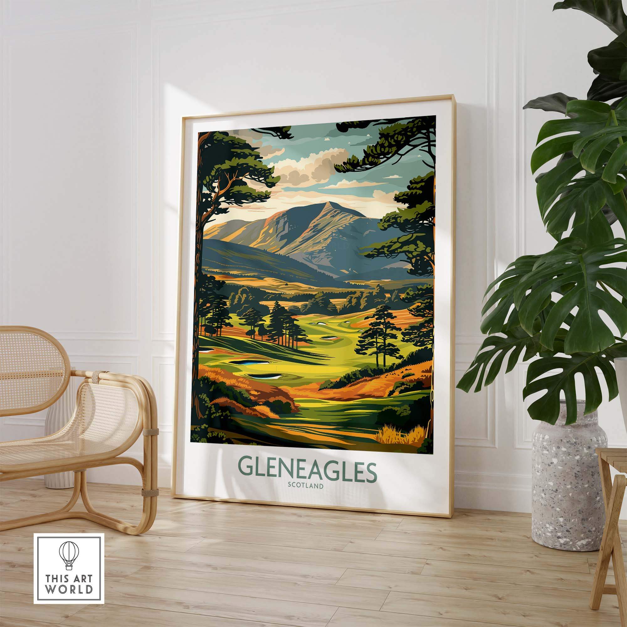 Gleneagles Scotland Wall Art part of our best collection or travel posters and prints - ThisArtWorld
