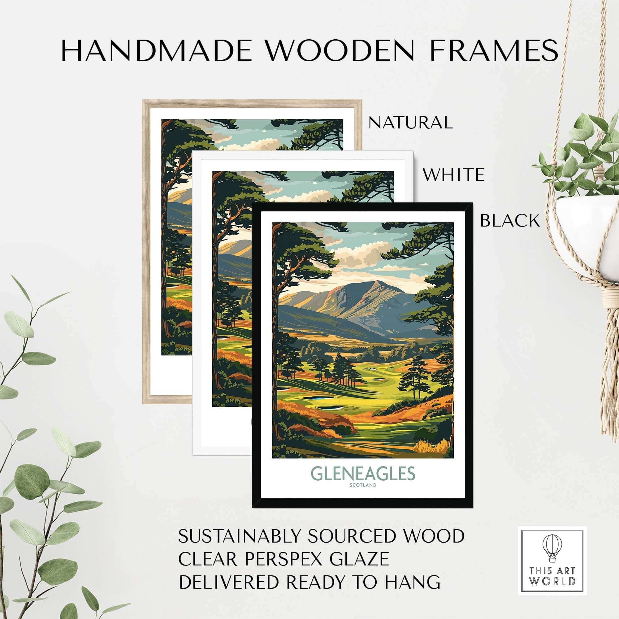 Gleneagles Scotland Wall Art part of our best collection or travel posters and prints - ThisArtWorld