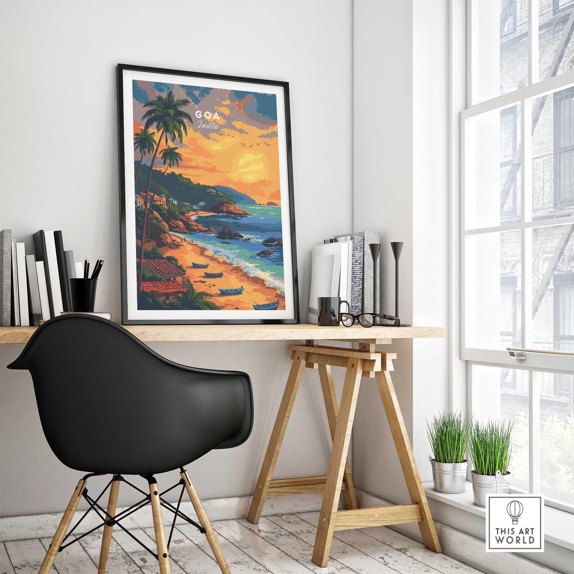 Goa Travel Poster-This Art World