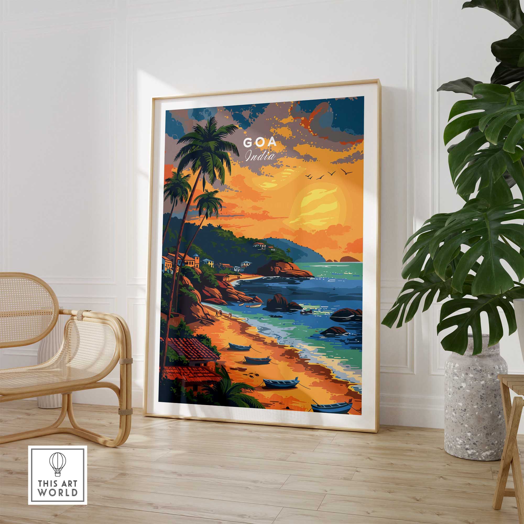 Goa Travel Poster-This Art World