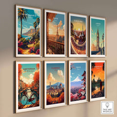 Gran Canaria Print - Canary Islands wall art featuring vibrant travel destinations.