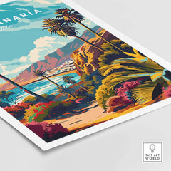 Gran Canaria Wall Art - Canary Islands featuring vibrant colors and stunning imagery of the Canary Islands landscape.