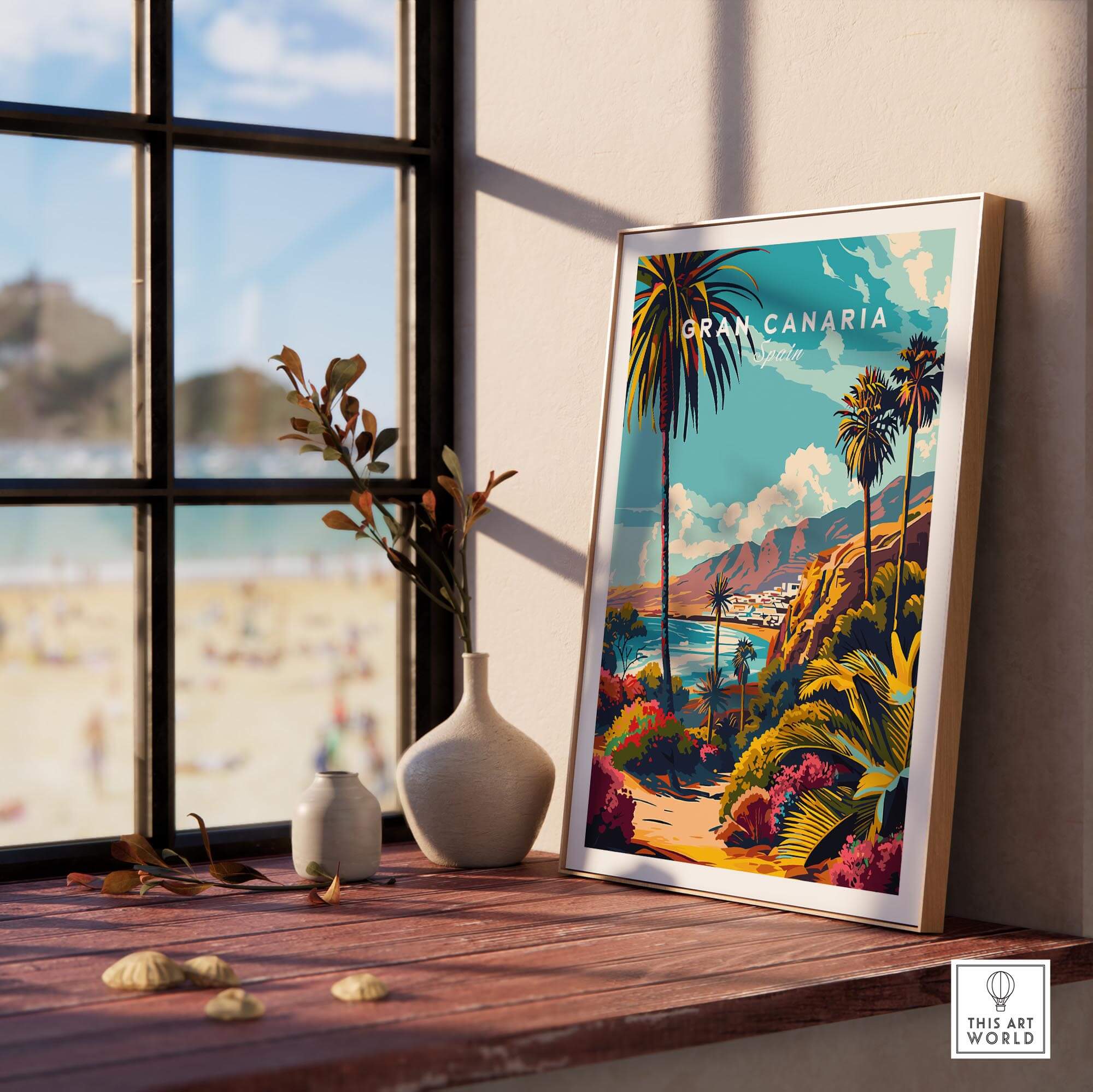 Gran Canaria Wall Art - Canary Islands showcasing vibrant colors and stunning imagery of the Canary Islands.