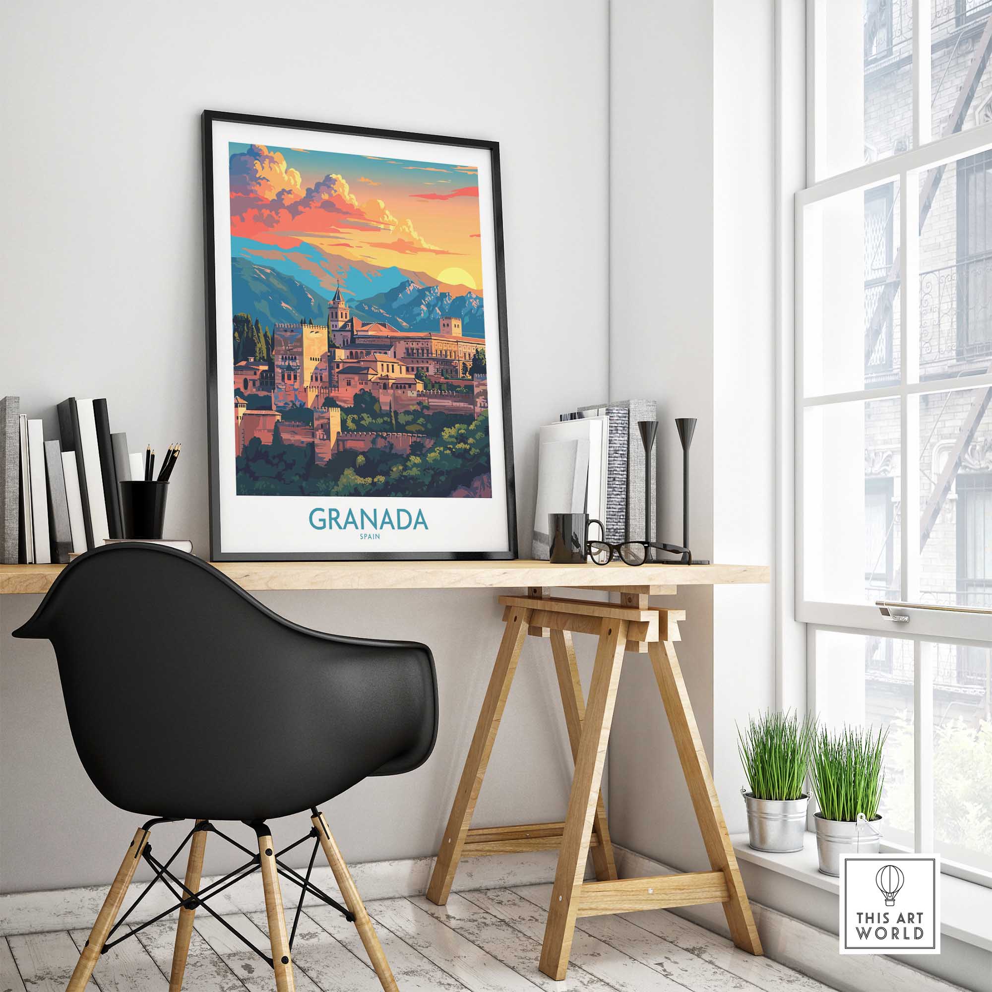 Granada Poster - Spain-This Art World