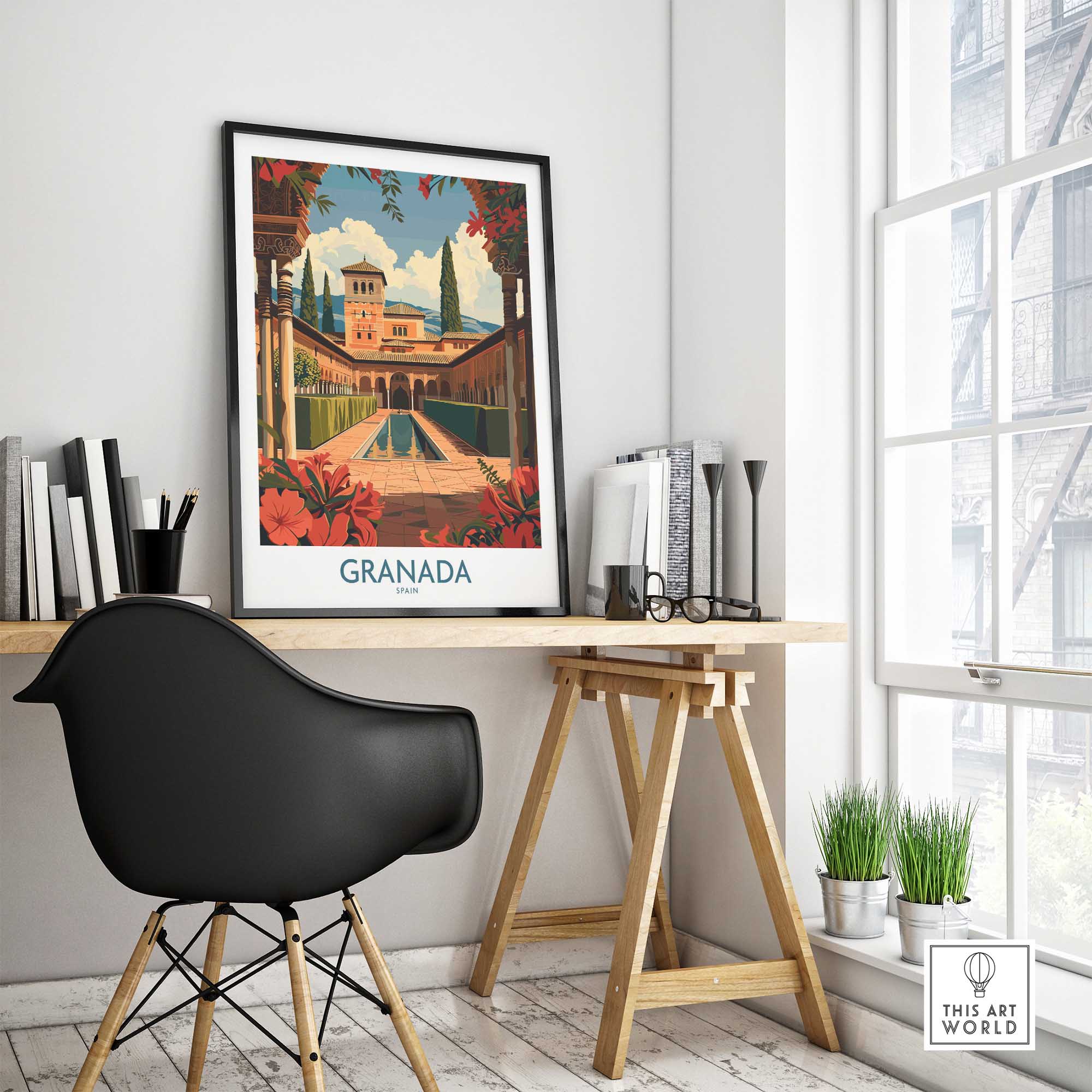 Granada Poster - Spain-This Art World