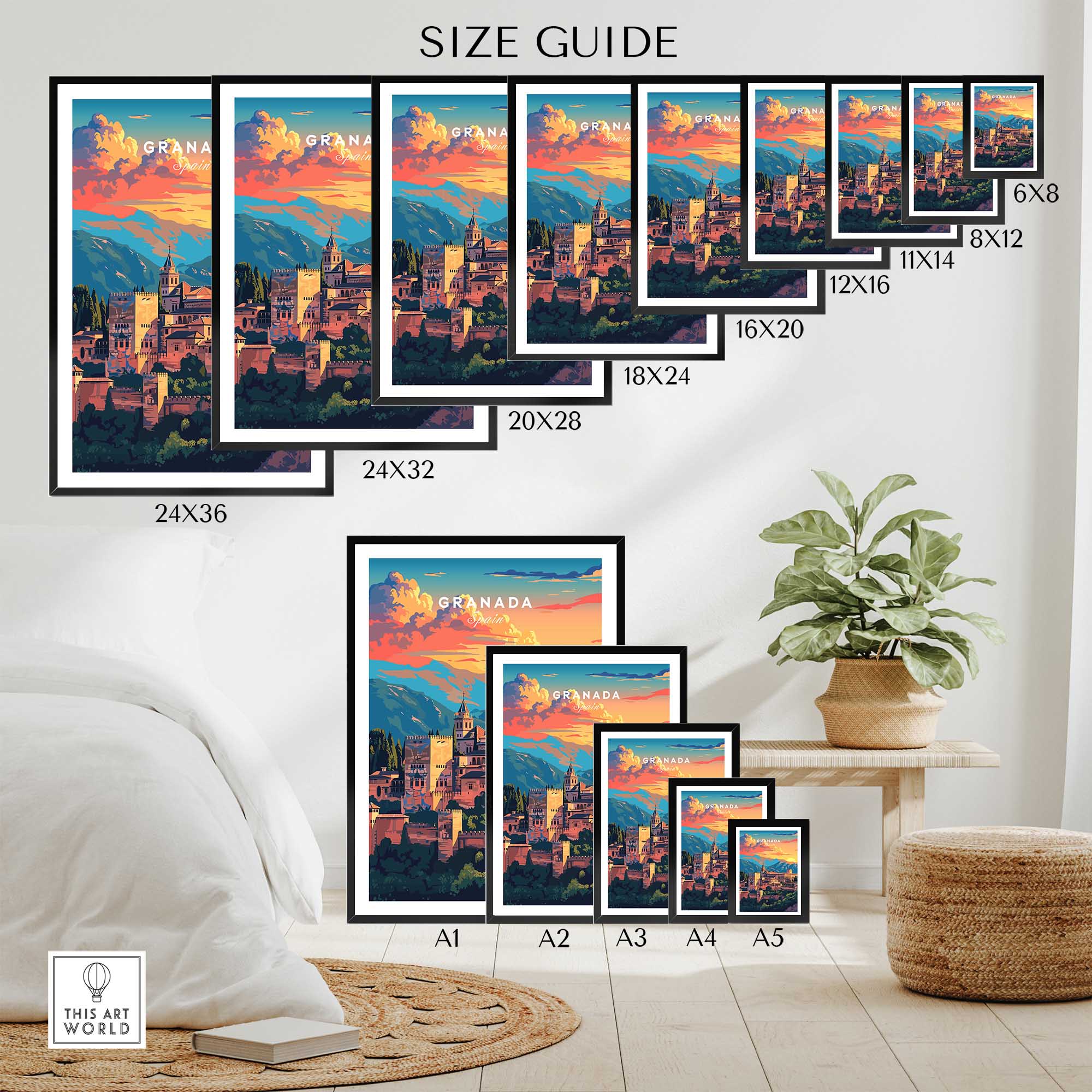 Granada Travel Poster-This Art World
