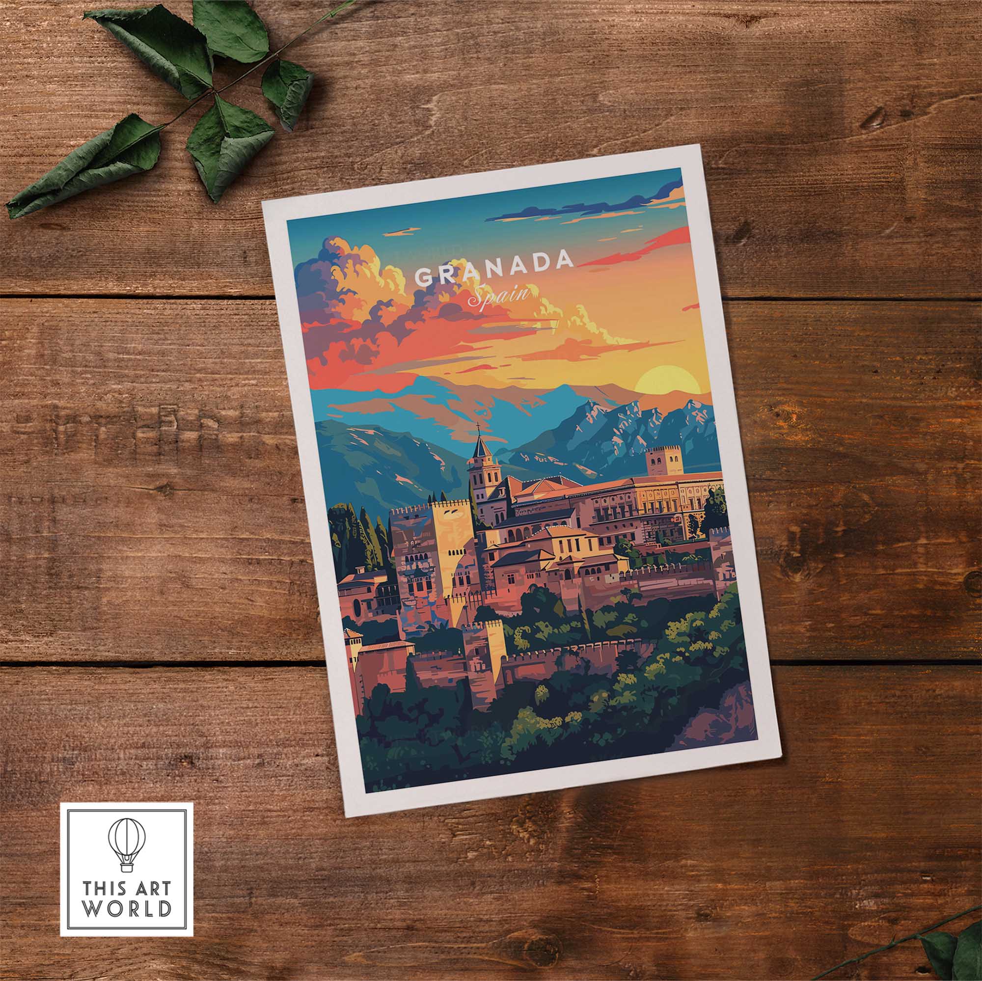 Granada Travel Poster-This Art World
