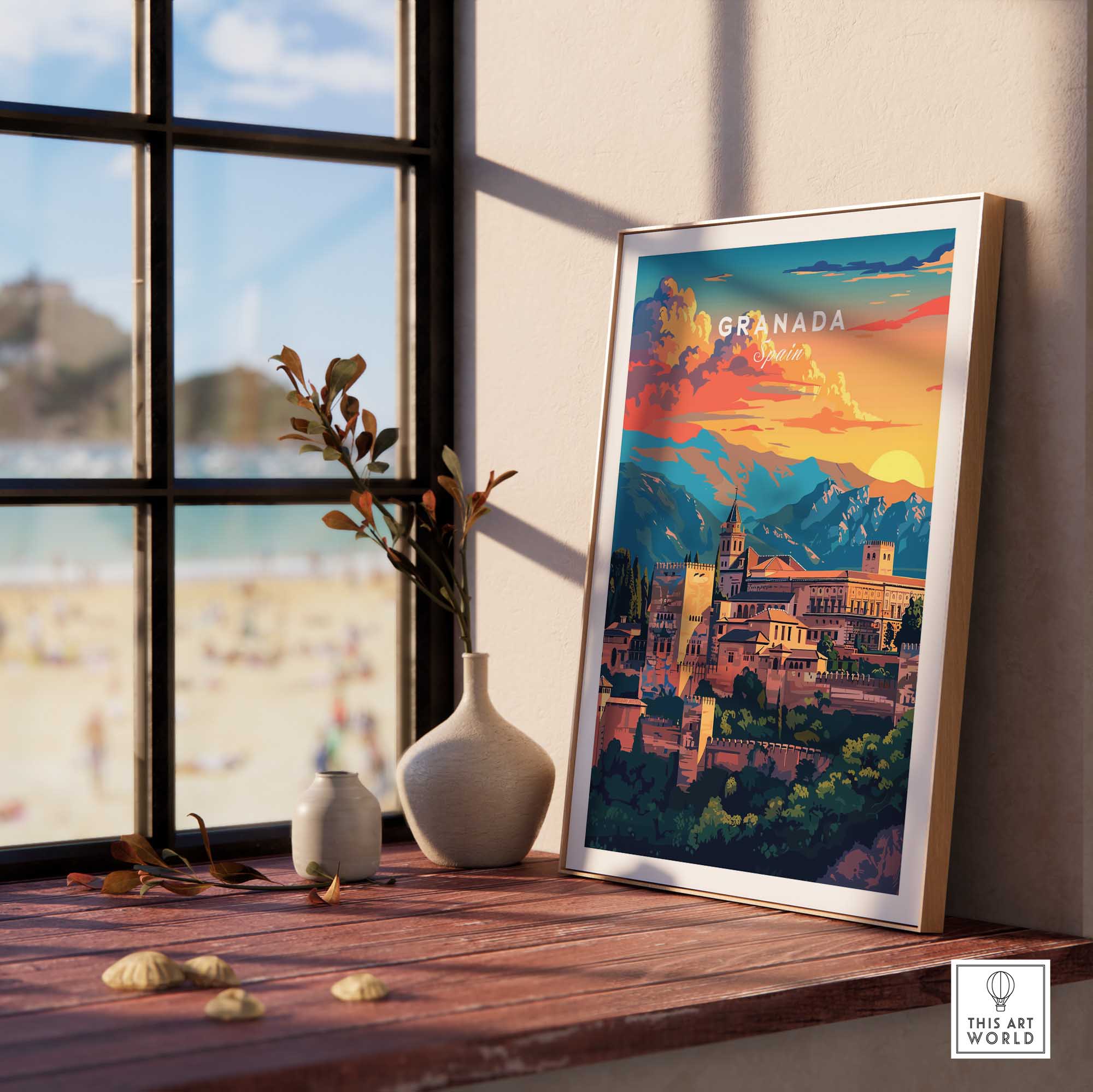 Granada Travel Poster-This Art World