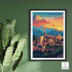 Granada Travel Poster-This Art World