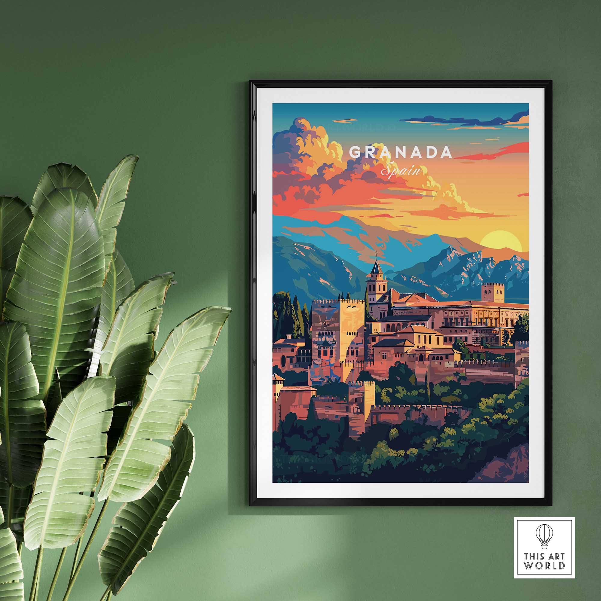 Granada Travel Poster-This Art World