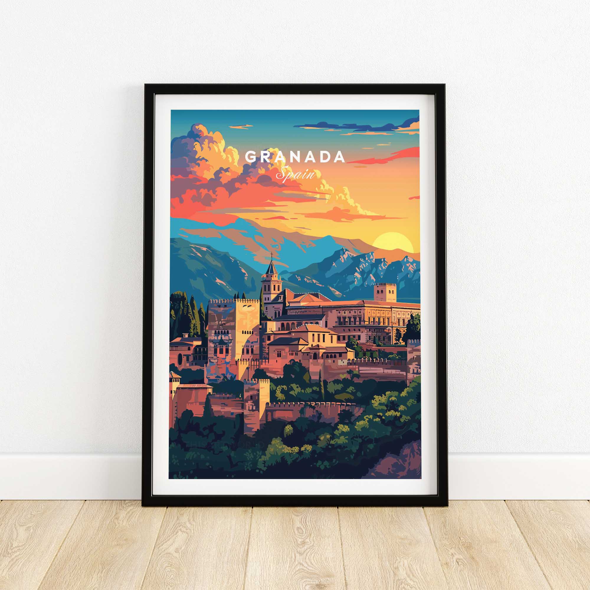 Granada Travel Poster-This Art World