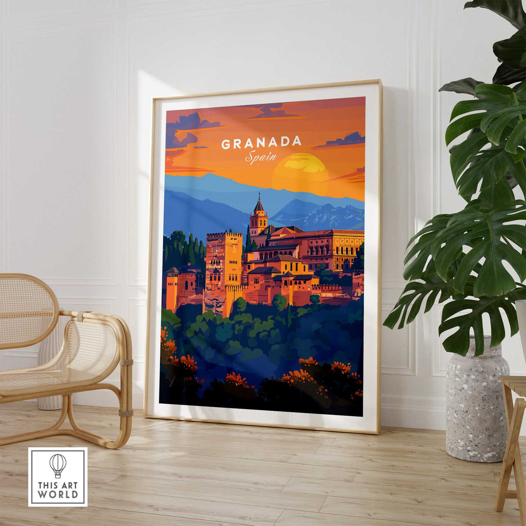 Granada Travel Print-This Art World