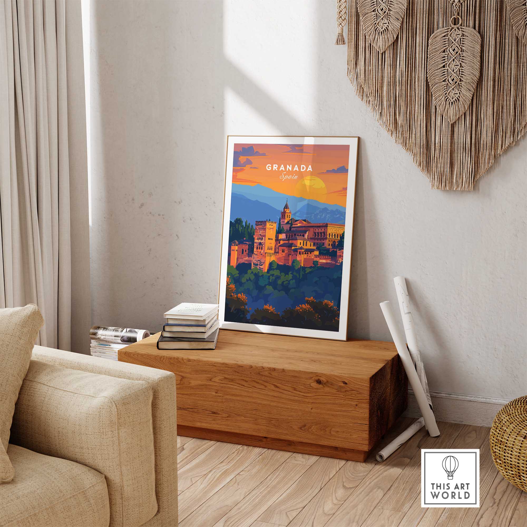 Granada Travel Print-This Art World