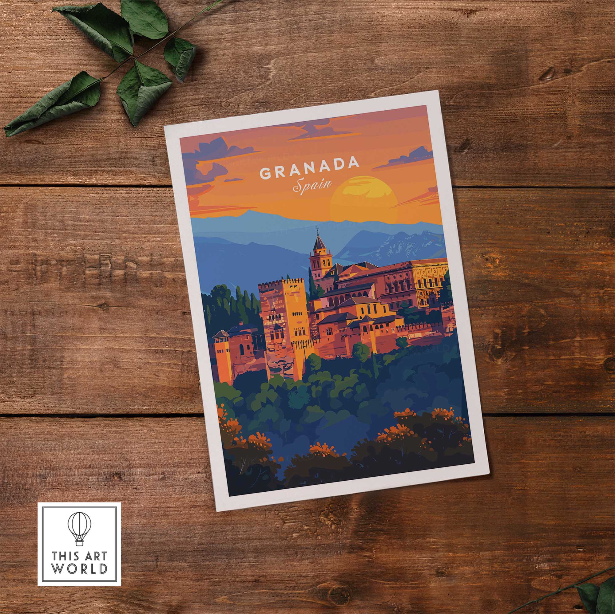 Granada Travel Print-This Art World