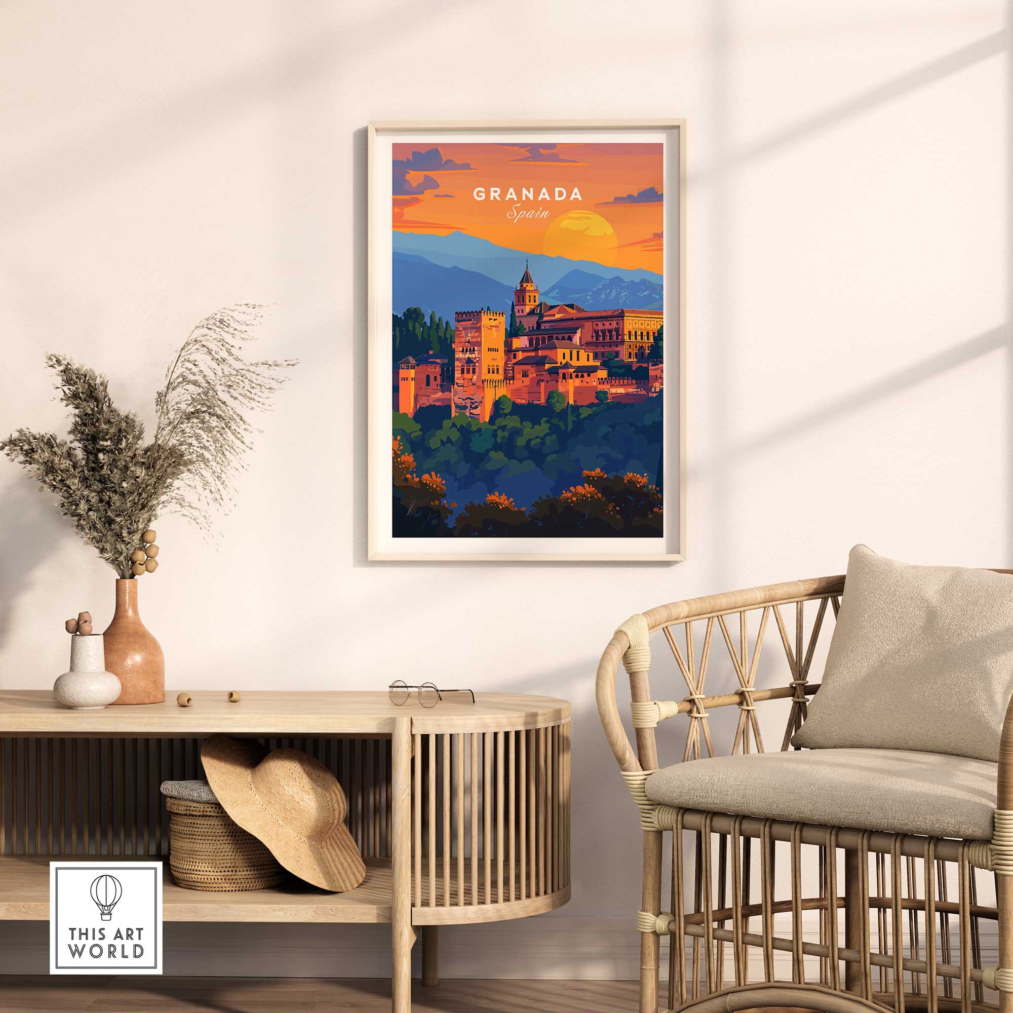 Granada Travel Print-This Art World