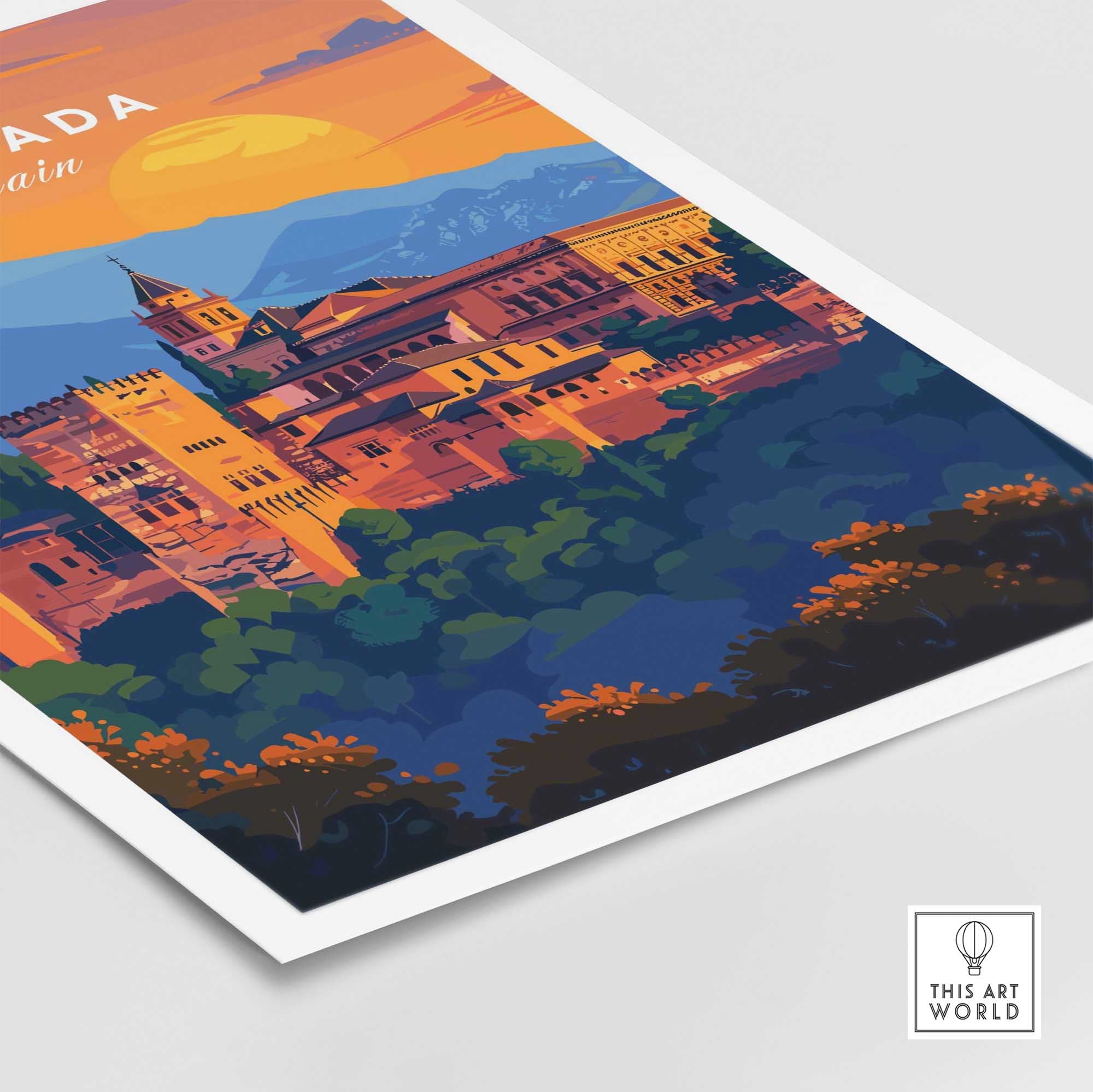 Granada Travel Print-This Art World