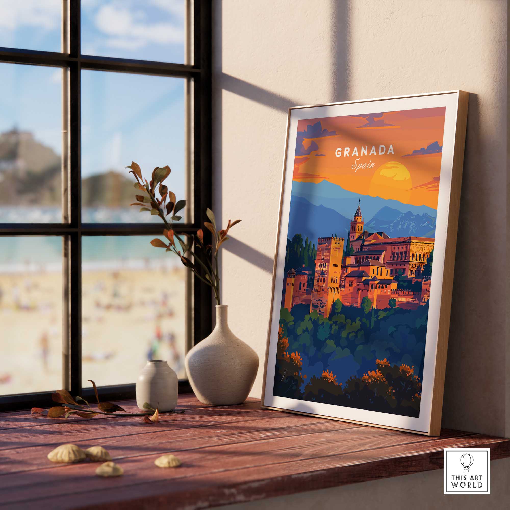 Granada Travel Print-This Art World