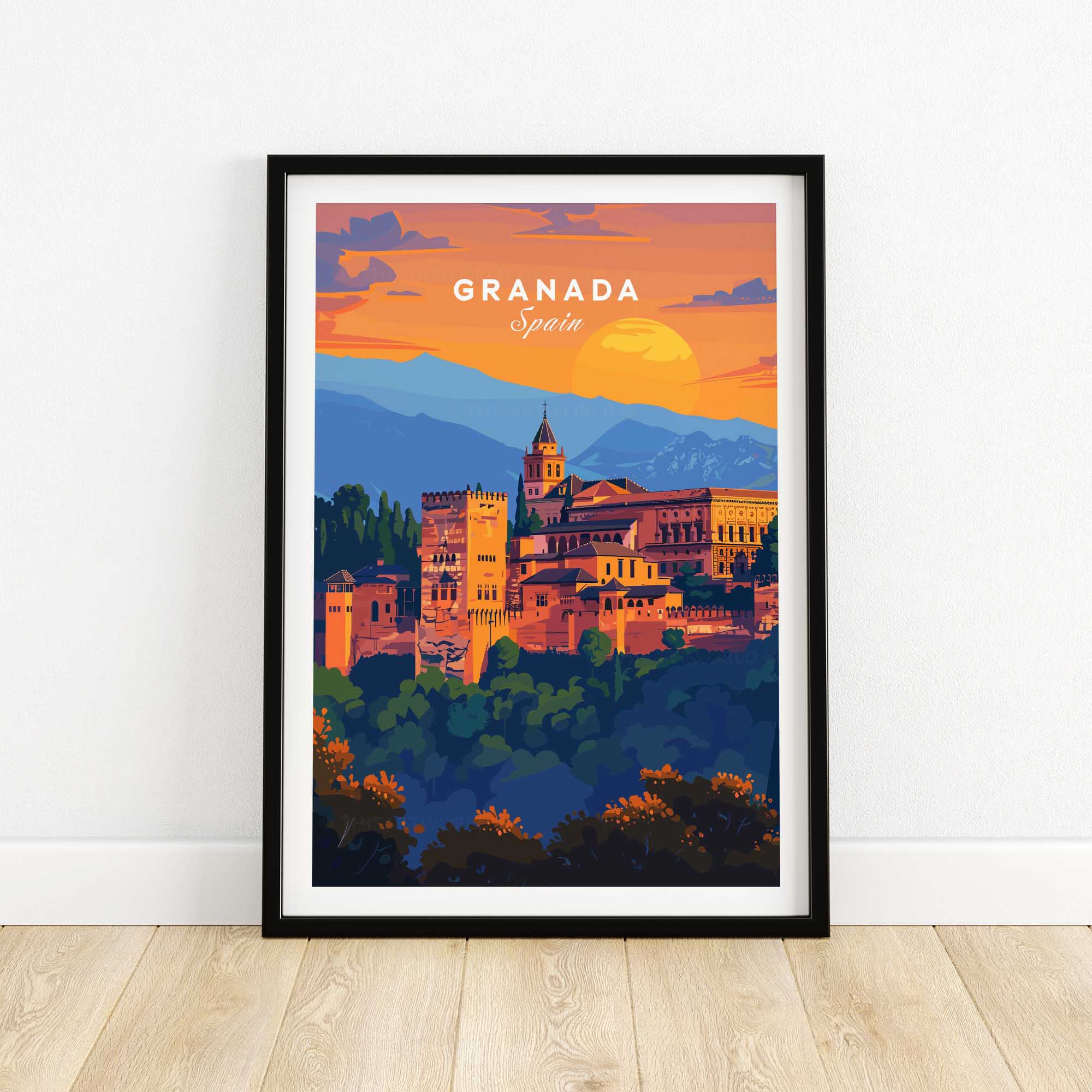 Granada Travel Print-This Art World