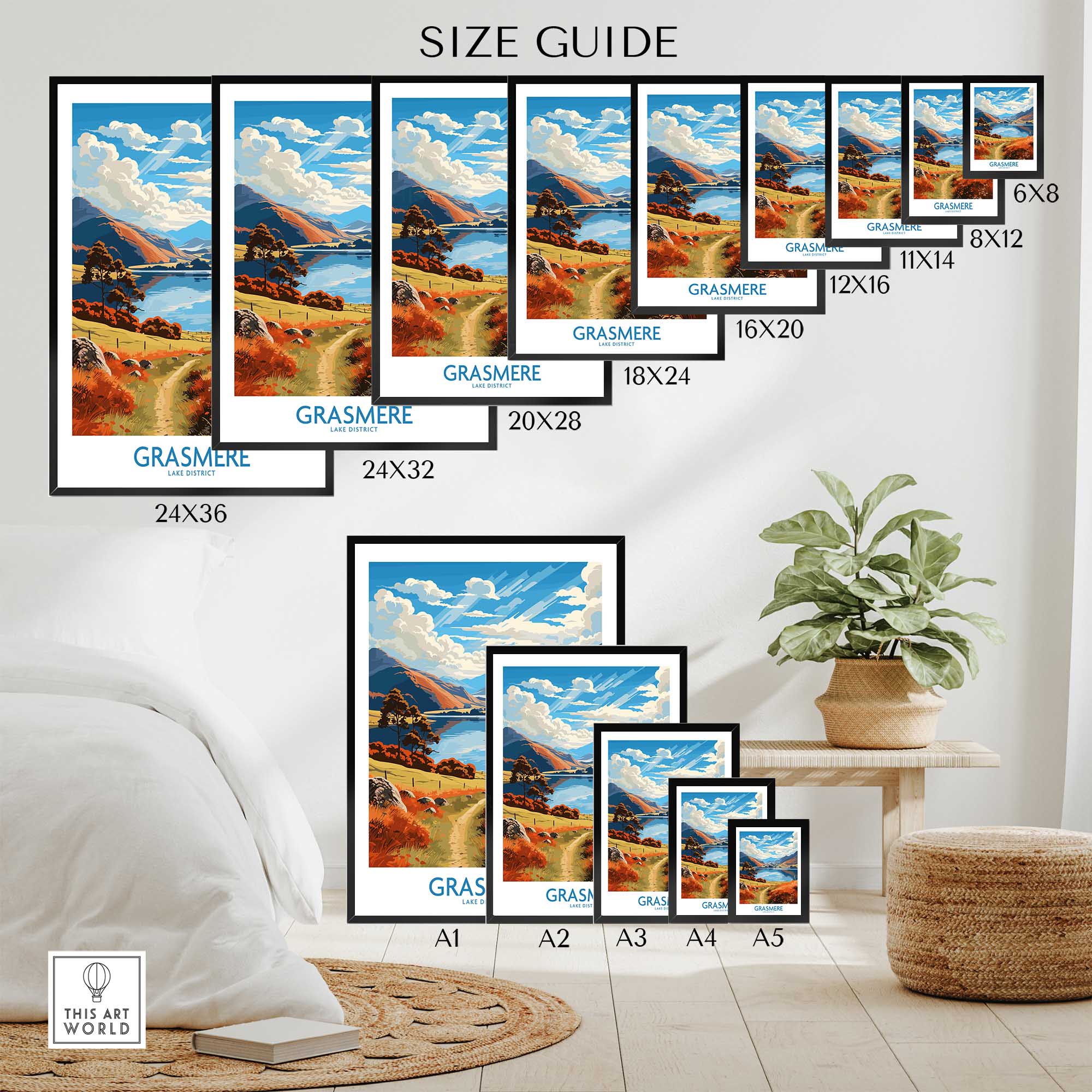 Grasmere Lake District Print-This Art World