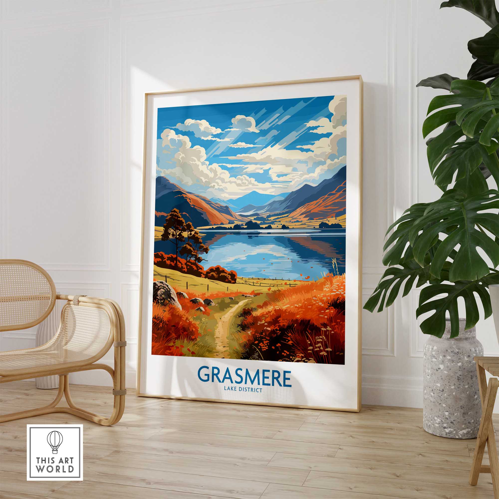 Grasmere Lake District Print-This Art World