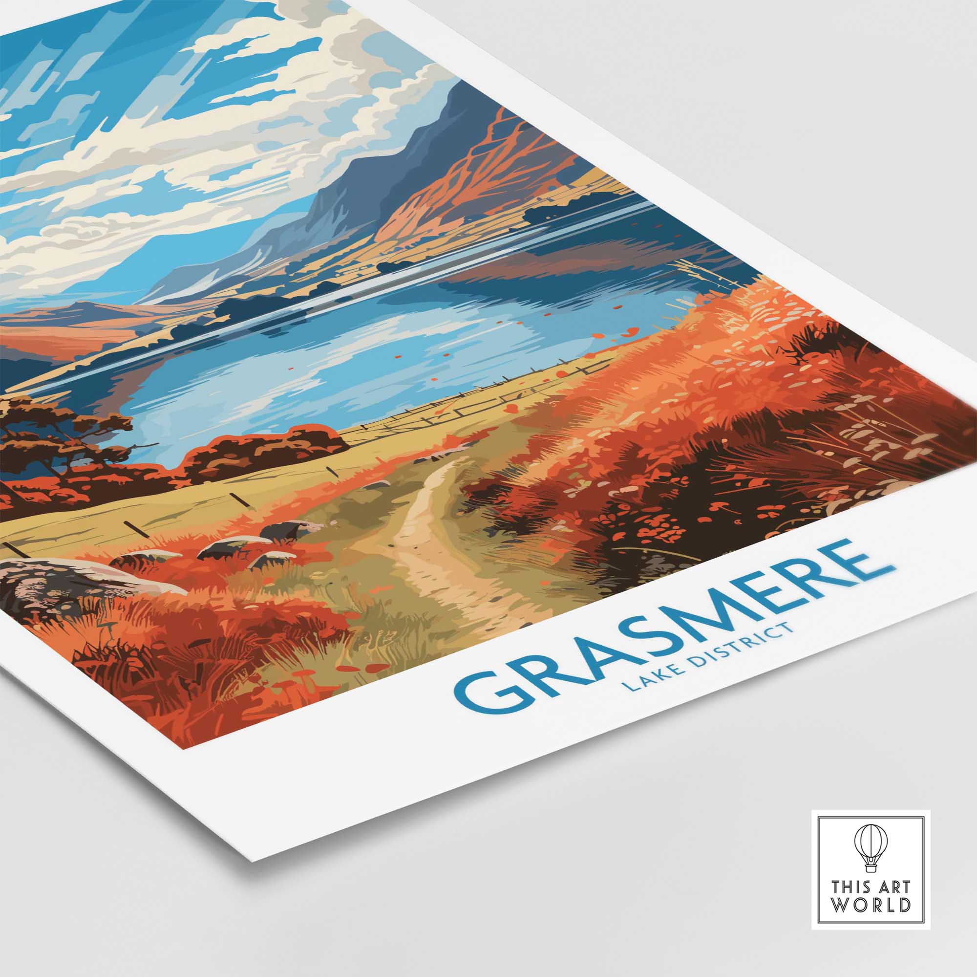Grasmere Lake District Print-This Art World