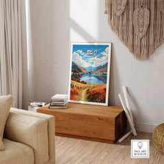 Grasmere Lake District Travel Poster-This Art World