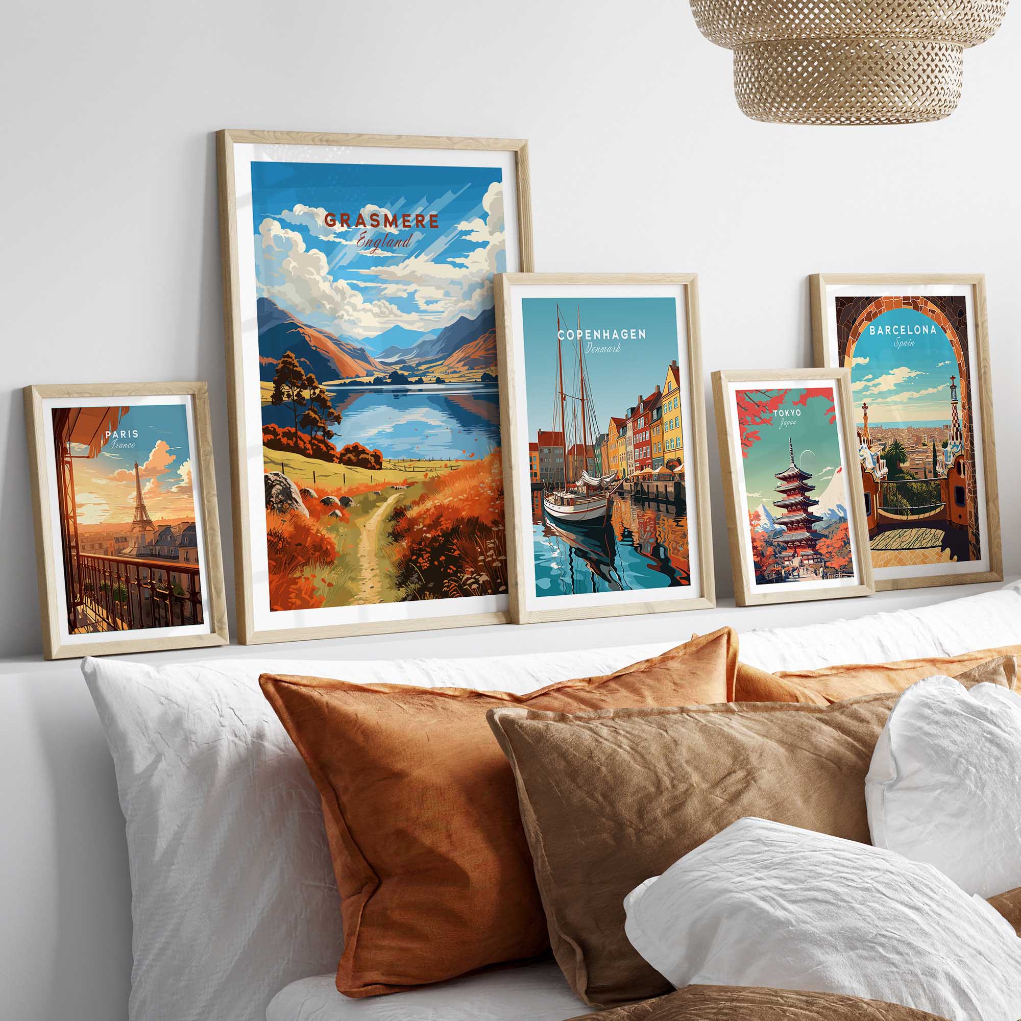 Grasmere Lake District Travel Poster-This Art World