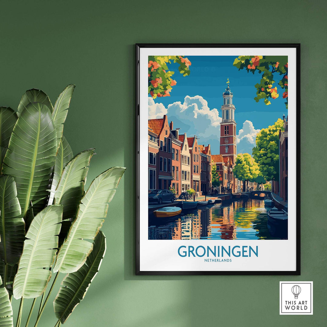 Groningen Poster Netherlands