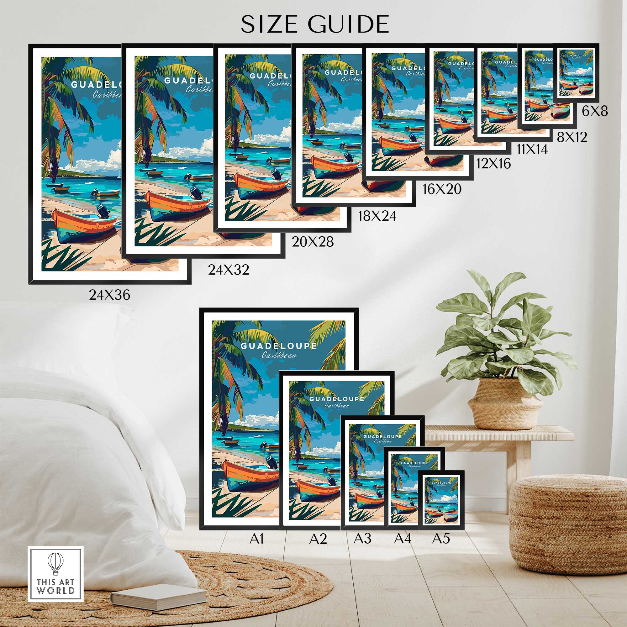 Guadeloupe Poster-This Art World