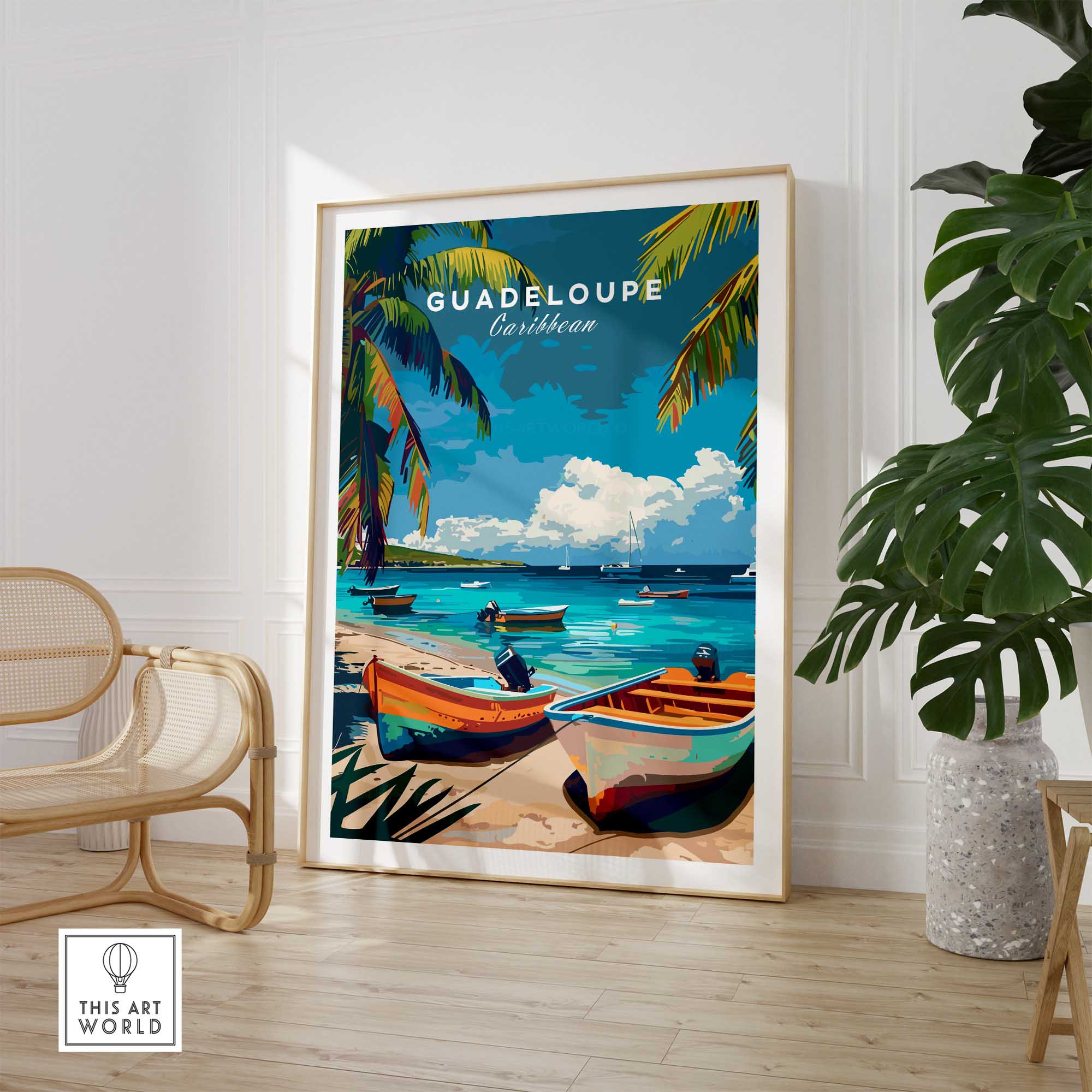 Guadeloupe Poster-This Art World