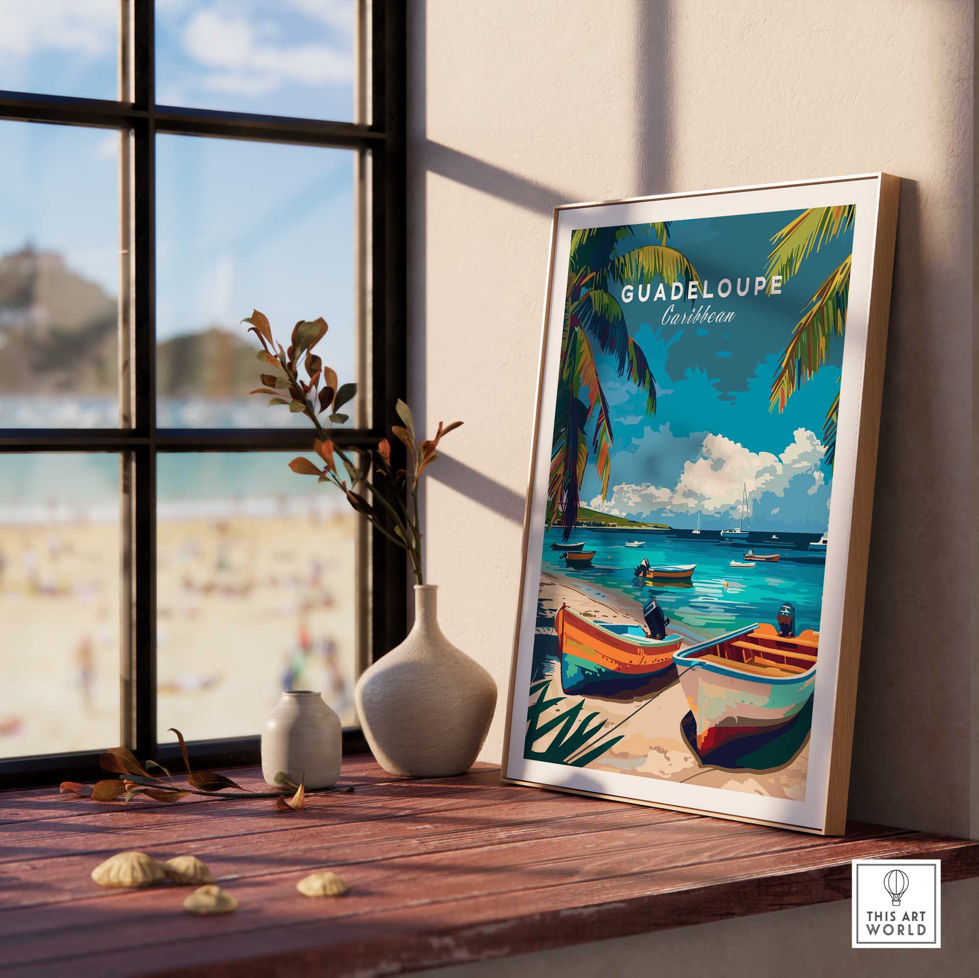 Guadeloupe Poster-This Art World