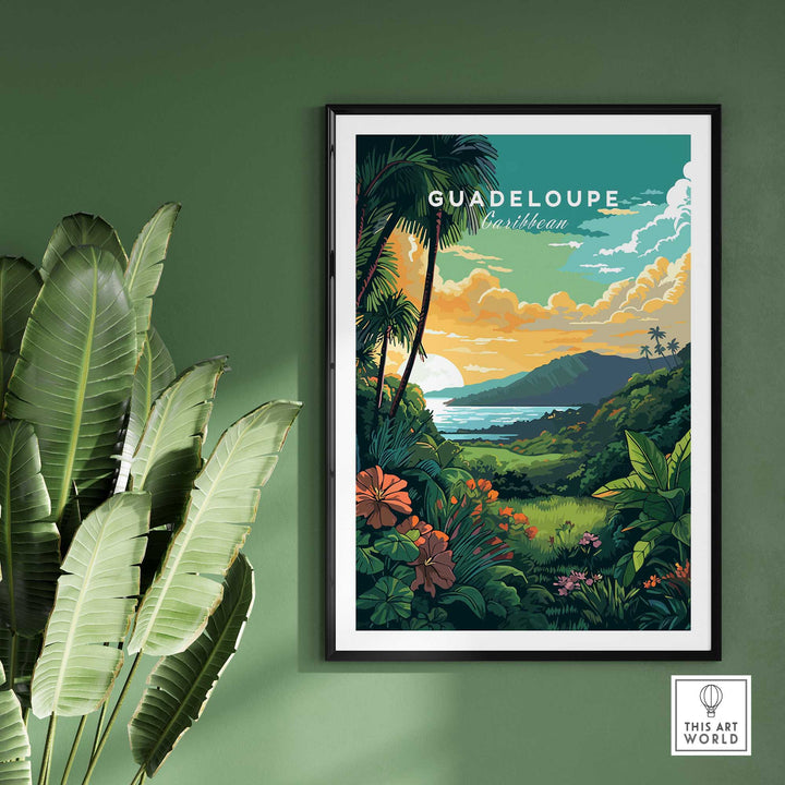 Guadeloupe Print Caribbean Art-This Art World