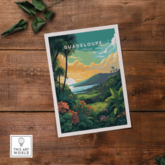 Guadeloupe Print Caribbean Art-This Art World