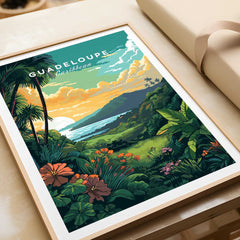 Guadeloupe Print Caribbean Art-This Art World