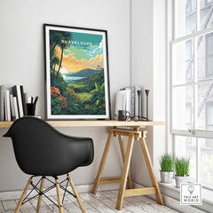 Guadeloupe Print Caribbean Art-This Art World