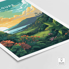 Guadeloupe Print Caribbean Art-This Art World