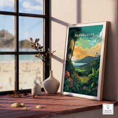Guadeloupe Print Caribbean Art-This Art World