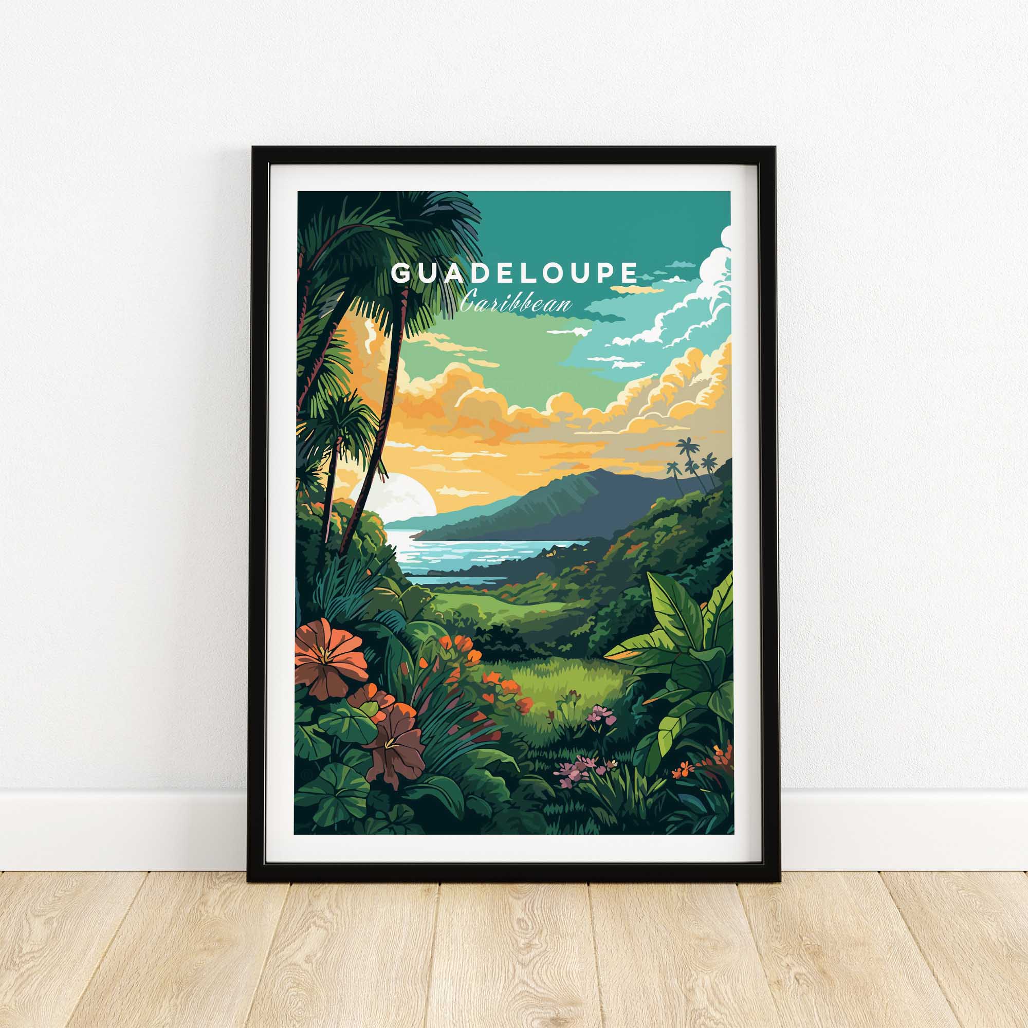 Guadeloupe Print Caribbean Art-This Art World