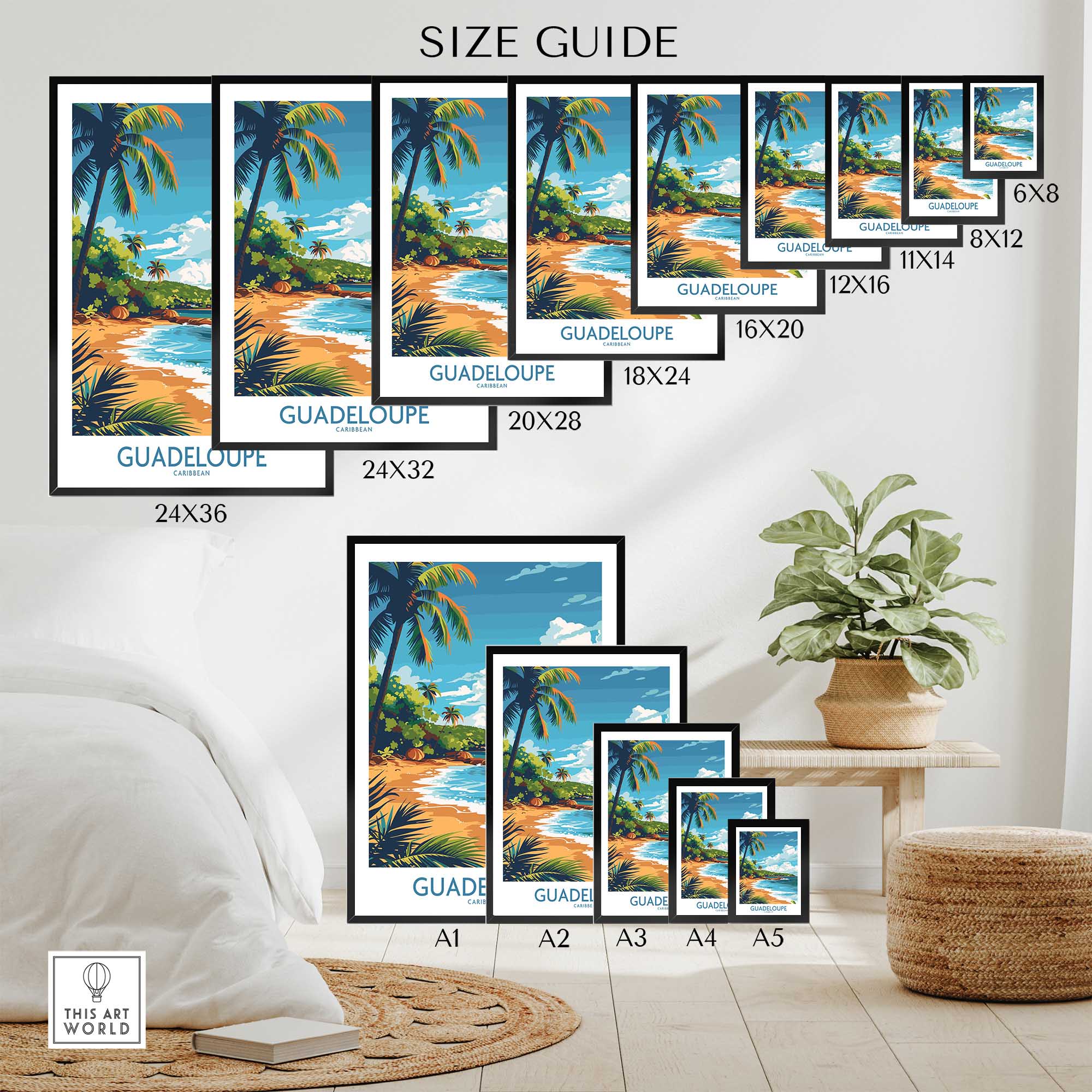 Guadeloupe Travel Poster-This Art World